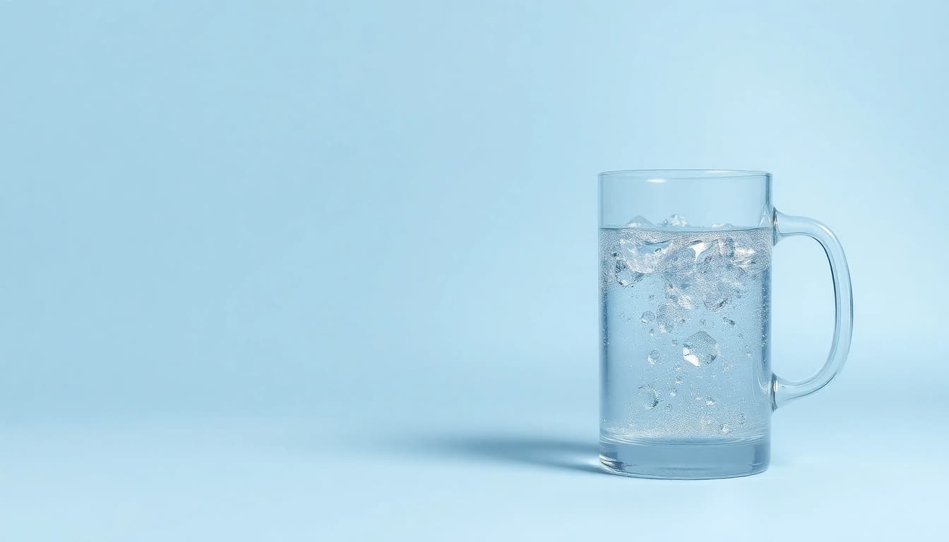 Erleben Sie die Vorteile von kolloidales Silber kaufen mit frischem Silberwasser in einem eleganten Glasbehälter.