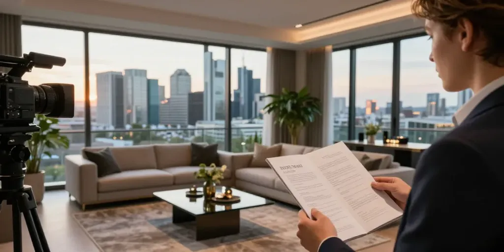 Bester Immobilienmakler Frankfurt zeigt luxuriöse Wohnung in Frankfurt am Main mit modernem Design und beeindruckendem Ausblick.