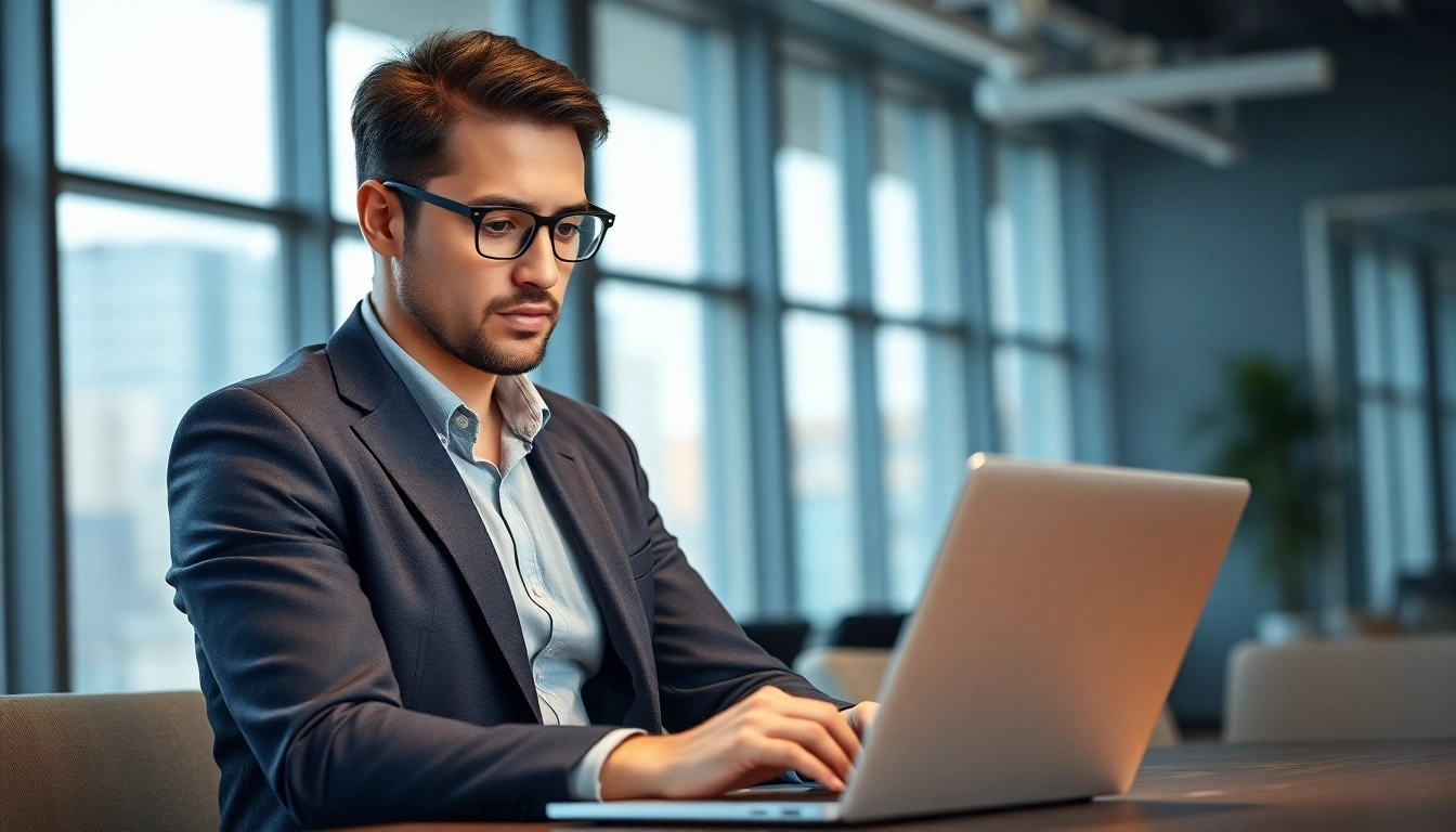 Headhunter Ingenieure präsentiert Bewerbungsunterlagen in einem modernen Büroumfeld.
