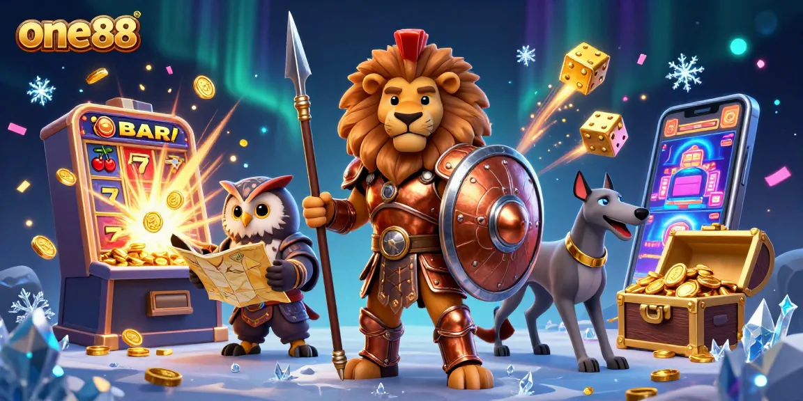 Experience thrilling wins at one88 with vibrant slot machines and engaging characters!