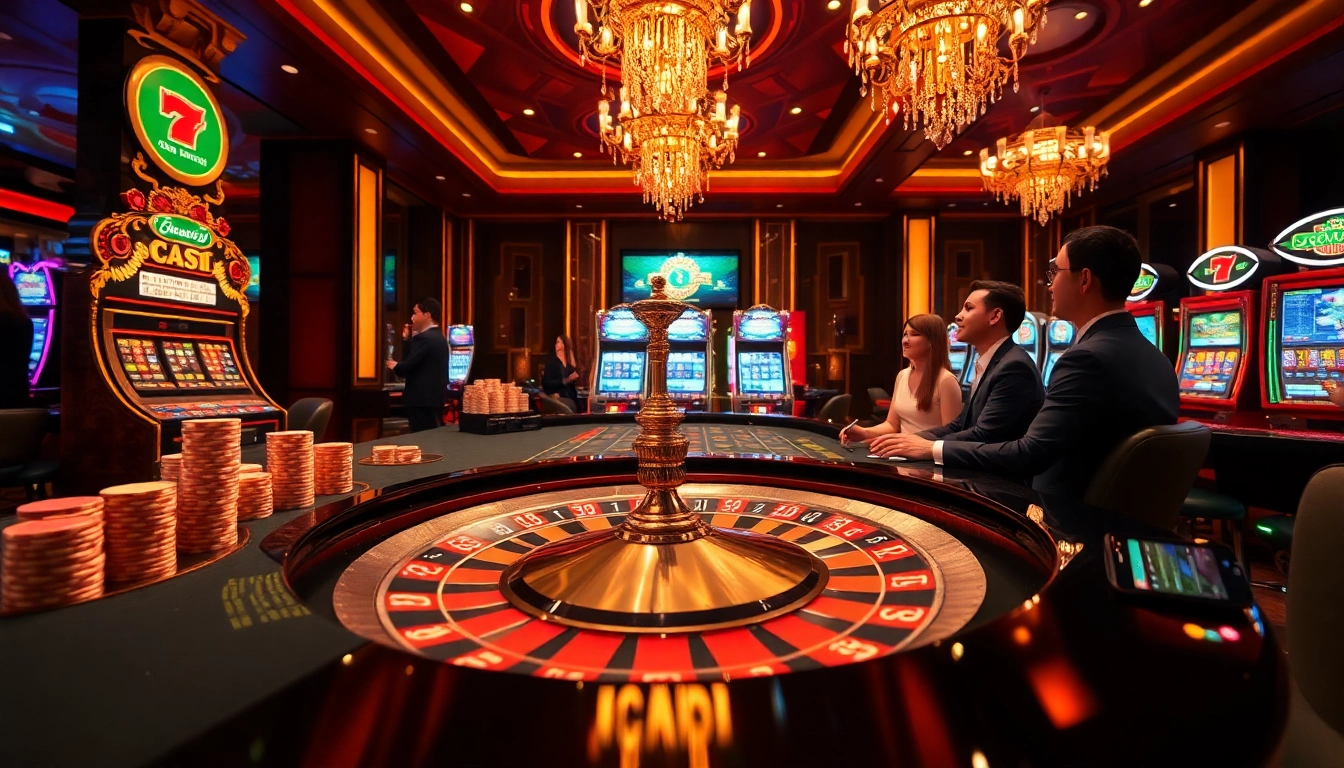 Exciting scene at SC88 casino showcasing vibrant roulette, chips, and winning players.