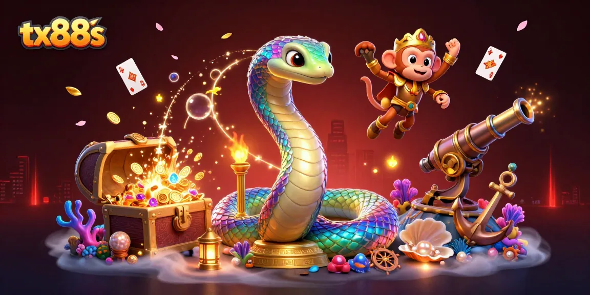Engage in thrilling gaming adventures with tx88s' vibrant 3D casino world.