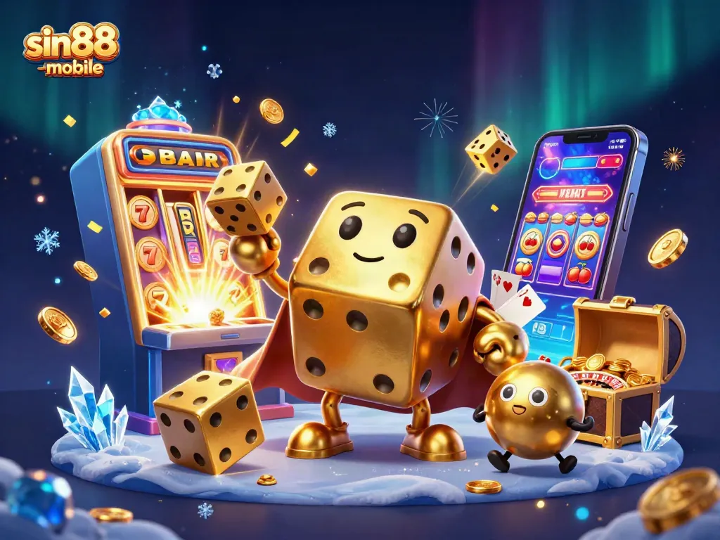 Experience winning with sin88-mobile's vibrant casino gaming scene featuring dynamic characters and exciting jackpots.