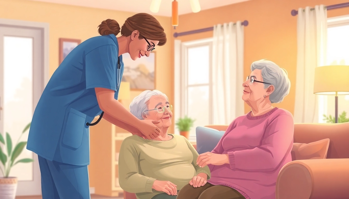 Help from an ambulanter pflegedienst hameln assists elderly client at home with care and compassion.