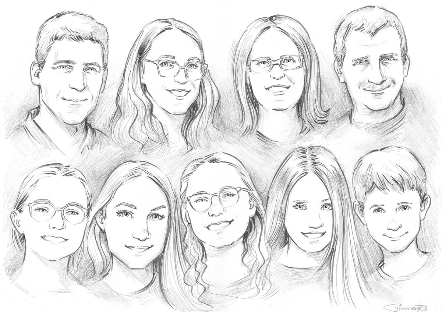 Bild malen lassen nach deinen Wünschen bei Families Portrait