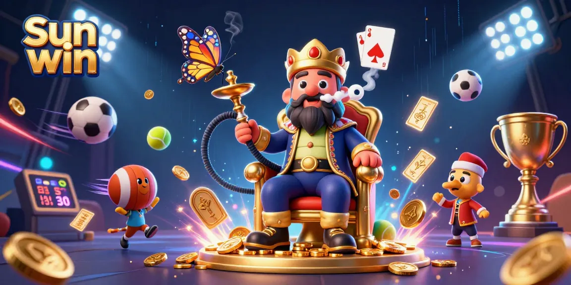 Engage with the Sun win experience in a vibrant fantasy casino scene showcasing dynamic sports elements and enchanting characters.
