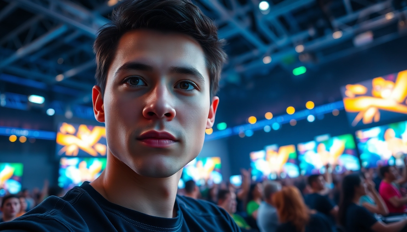 Aktuelle Games News von einem leidenschaftlichen Gamer während eines Esport-Turniers.