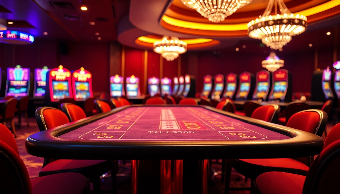 Experience the thrills at an online casino schweiz with vibrant gaming tables and stunning ambiance.