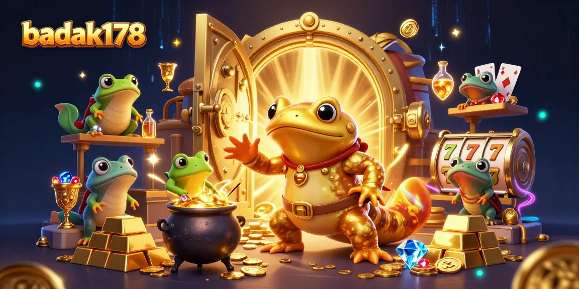 Experience the excitement of badak178's latest gaming app with vibrant slots and gold treasures!