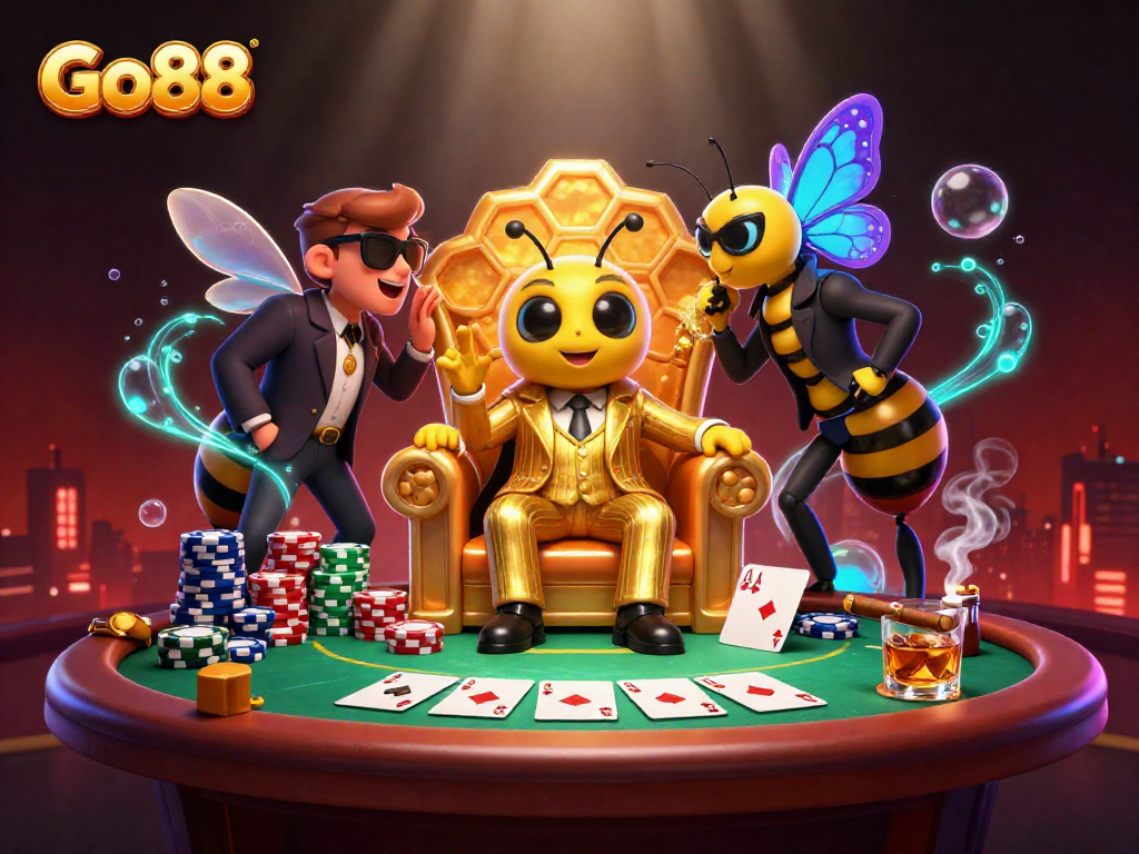 Players engage with Go88's dynamic casino experience featuring poker and thrilling game elements