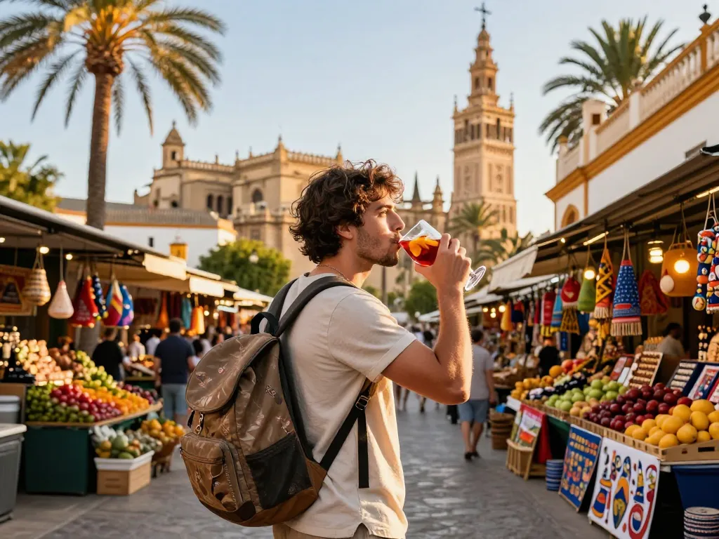 Reisetipps Sevilla: Reisender erfreut sich an der lokalen Kultur und den Wahrzeichen im pulsierenden Sevilla