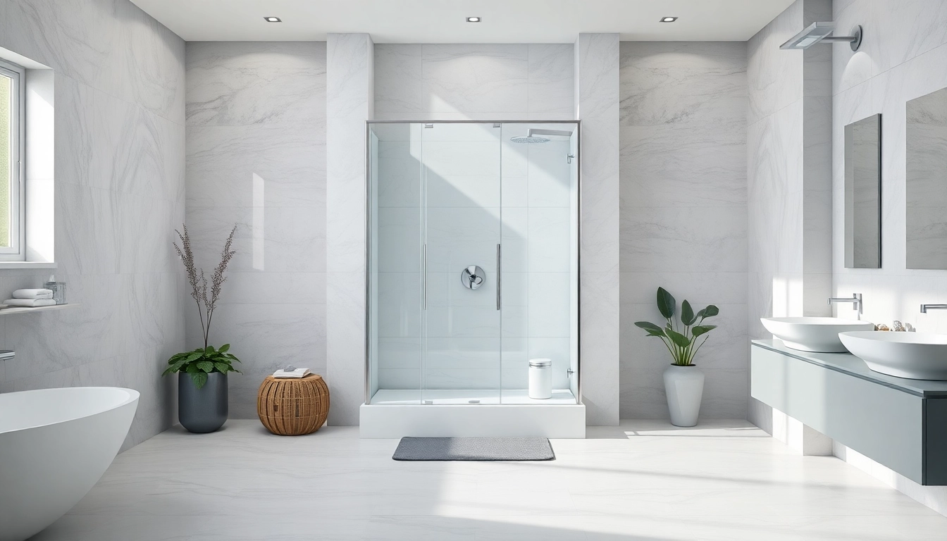 Erleben Sie die sonni Duschkabine 90x90 in einem modernen Badezimmer mit eleganter Atmosphäre.