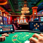 Experience exhilarating online casino real money games with vibrant players at dynamic gaming tables and exciting slots.