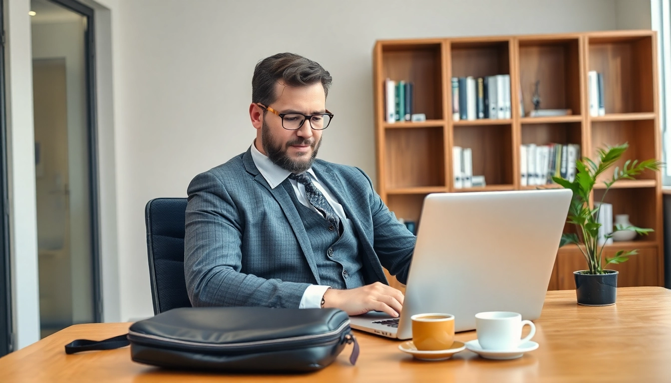 Headhunter Hagen berät Kunden professionell in modernem Büro.