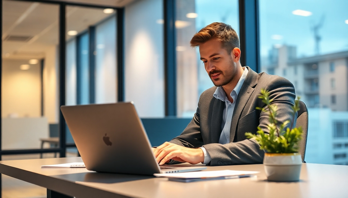 Headhunter IT bei der Arbeit in einem modernen Büro, die wichtige IT-Kandidaten analysierend.