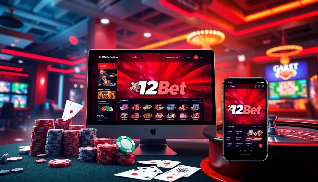 Engage in thrilling gambling experiences with link 12bet, showcasing exciting online casino elements.