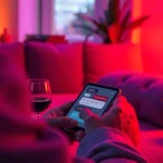 Engaging in a passionate porn AI chat with a chatbot on a smartphone.