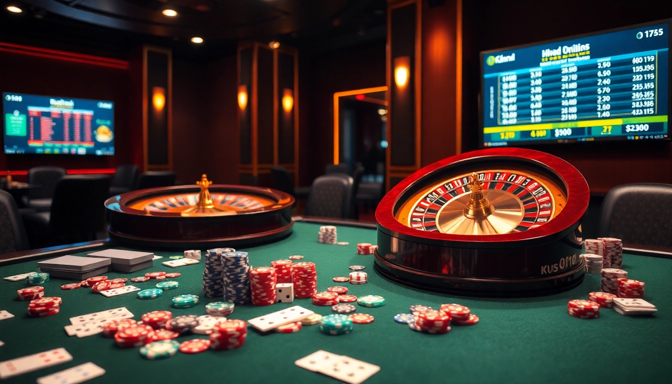 Engaging scene illustrating giải mã kèo nhà cái amid a luxurious casino atmosphere with vibrant colors and game elements.