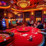 Experience the thrilling atmosphere of i9bet com with luxurious casino games, vibrant roulette wheels, and excited players.